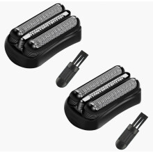 2x 21B compatibele scheerkoppen, geschikt voor Braun 3-serie 3040s, 300s, 310s en 3080s elektrische scheerapparaten, scheerfolie en mesjes - scheerac