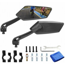1 Pair Bicycle, Electric Scooter, and Motorcycle Rearview Mirror, High-Quality Compatible360 Adjustable Mirror, Cyclist Safety_Surprise Gift
