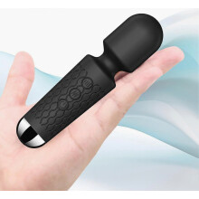 Krachtige draadloze massager - Persoonlijke mini-massager met 8 intensiteitsniveaus en 20 standen, compatibel met handvibratiestaven voor diepe weefs