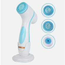 Cepillo de limpieza facial eléctrico de silicona, resistente al agua, recargable, compatible con limpieza profunda de poros y masaje de la piel_Regal