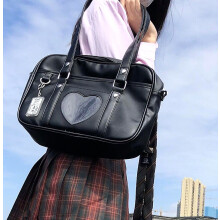 Japanse Lolita Hart JK School Universele Tassen Mode Dames PU Lederen Dames Studenten PU Handtas Cosplay Anime Schoudertas_Verrassingscadeau