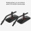 Motorcycle Mirrors 1 Pair of Rectangular Motorcycle Side Mirrors, Black Square Motorcycle Mirrors_Surprise Gift 1