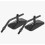 Motorcycle Mirrors 1 Pair of Rectangular Motorcycle Side Mirrors, Black Square Motorcycle Mirrors_Surprise Gift 4