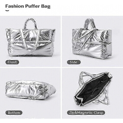 Τσάντα Tote Puffer Συμβατή με γυναίκες Μεγάλη καπ 2