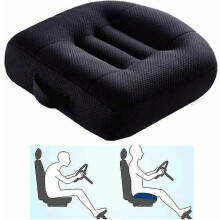 Asiento elevador compatible con el coche, asiento elevador portátil compatible con el conductor, cojines de asiento antideslizantes de malla transpir