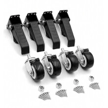 Aluminum Alloy Moving Casters Workbench Casters 360 Degree Maneuverability Woodworking DIY Tools, 4Pcs_Surprise Gift