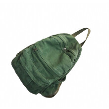 Sac à dos en toile grande capacité, sac d'école décontracté, sac bandoulière, vert_surprise cadeau