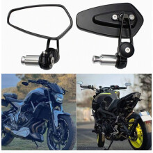 Motorcycle handlebar mirrors - Unbranded - CompatibleCompatible street bikes - Dimensions 10.5x5.5 cm_Surprise Gift