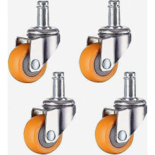 Ruedas para sillas de oficina, ruedas para cunas móviles, ruedas de nailon, ruedas giratorias para muebles compatibles_Regalo sorpresa