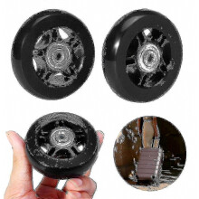 Paquete de ruedas para equipaje de 70 mm x 24 mm - Diseño duradero y de rodadura suave - Regalo sorpresa
