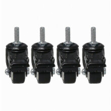 4 ruedas giratorias de 360 M8 de 1,5 pulgadas con freno_Regalo sorpresa