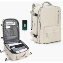 Zaino da viaggio grande da donna, zaino da cabina, zaino da trekking impermeabile per sport all'aria aperta, zaino casual da giorno, borsa per la scu