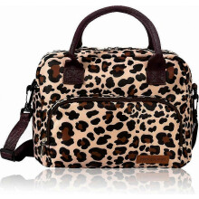 Sac isotherme grande capacité 12 L - Imprimé léopard - Sac cabas femme - Cadeau surprise