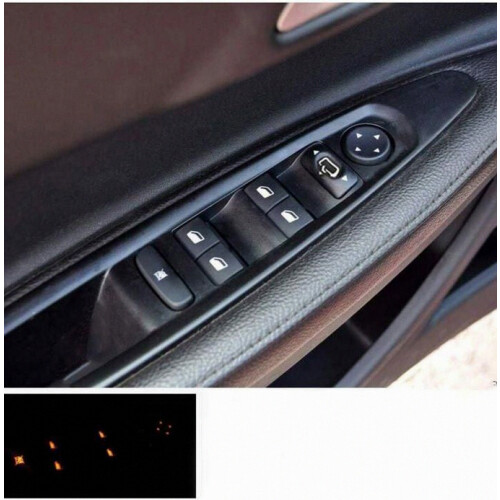 Citroen C4 front left window regulator, electric switch, 04-10, black. Window regulator label._Surprise Gift 1
