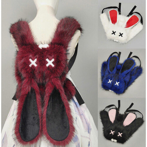Σακίδιο πλάτης Gothic Punk Bunnies Ears με βελούδ 1