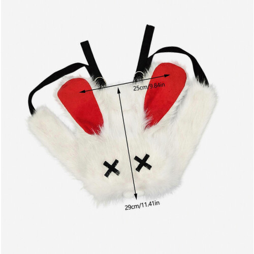 Σακίδιο πλάτης Gothic Punk Bunnies Ears με βελούδ 2