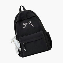 Sacs à dos style japonais avec nœuds, sacs à dos scolaires grande capacité, sacs de voyage, sacs d'université, noir_cadeau surprise