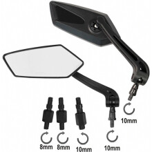 Motorcycle Scooter Custom A-Pro Chrome Adapter Rearview Mirrors Compatible Couple_Surprise Gift