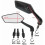Motorcycle Scooter Custom A-Pro Chrome Adapter Rearview Mirrors Compatible Couple_Surprise Gift 2