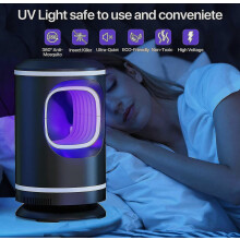 Insectenverdelger, 360 stralingsvrije elektrische muggenverdelger met elektronische UV-lamp voor muggen en vliegen, te gebruiken in slaapkamer, keuk