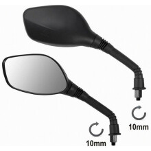 Par de espejos retrovisores M10 compatibles con motocicletas, scooters, cuatrimotos y quads (M10 A-Pro)_Regalo sorpresa