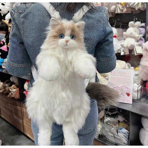 Sac mignon en peluche en forme de chat - Cadeau surprise