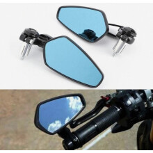 Retrofit Aluminum Alloy Motorcycle Rearview Mirror HAND GRIP Reflector 22mm Motorcycle Rearview Mirror, Aluminum Side Mirror_Surprise Gift