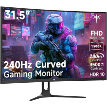 KTC 31.5" Curved Gaming Monitor,1080P FHD, 240Hz H32C5