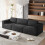 Corduroy Modular Sofa | Cloud-style Sectional 3 Seater Sofa Set Fluffy Memory Foam Cushions 8
