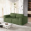 Corduroy Modular Sofa | Cloud-style Sectional 2 Seater Sofa Set Fluffy Memory Foam Cushions 8