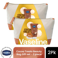 (Pack of 2) VASELINE Cocoa Treats Beauty Bag Gift set 2 piece, Choose Your Pack Size 1,2,3 or 4