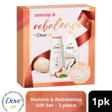 (Pack of 1) DOVE Restore & Rebalance Gift Set 3 piece, Choose Your Pack Size 1,2,3 or 4