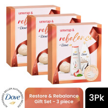 (Pack of 3) DOVE Restore & Rebalance Gift Set 3 piece, Choose Your Pack Size 1,2,3 or 4