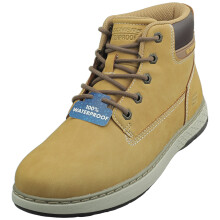 (10) Skechers Garlan Deno Waterproof Mens Boots in Wheat