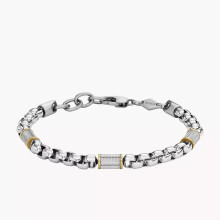 Bracelet Fossil Machine Knurled Texture - FO.JF04138998