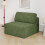 Corduroy Modular Sofa | Cloud-style Sectional Sofa Middle Seat Fluffy Memory Foam Cushions 8