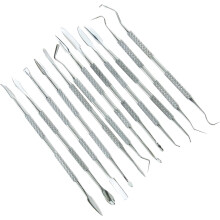 12Piece Stainless Steel Wax Carving Set Double Ended Carving Tools