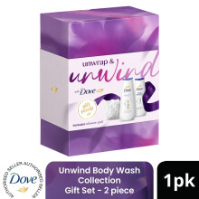 (Pack of 1) DOVE Unwind Body Wash Collection Gift Set 2 piece, Choose Your Pack Size 1,2,3 or 4