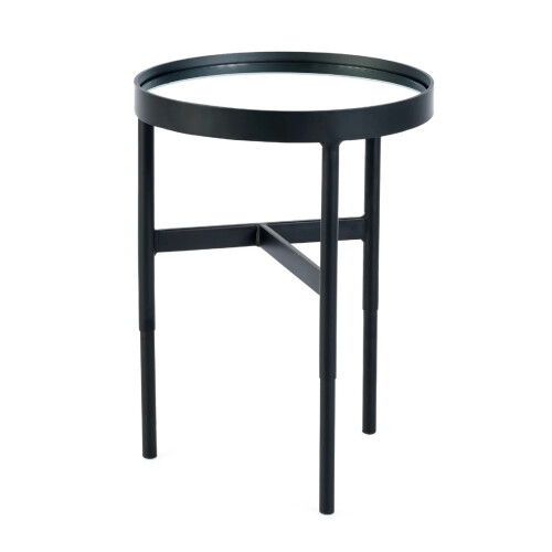 Franki Mirror Glass Lamp Table 1