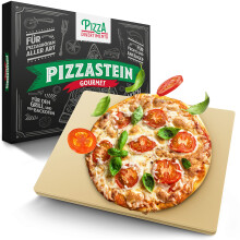 Pizza Divertimento - DAS ORIGINAL - Pizzastein für Backofen & Gasgrill – Vergleich.org ausgezeichnet - Pizza Stein aus Cordierit bis 900 C