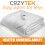 (Double 135x120cm) Cozytek Electric Blanket Polyester Underblanket 3 Heat Settings White 7