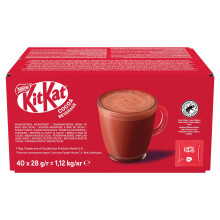 Kit Kat Cacao Beverage 40 Sachets - Hot Chocolate Drink with Wafery Notes