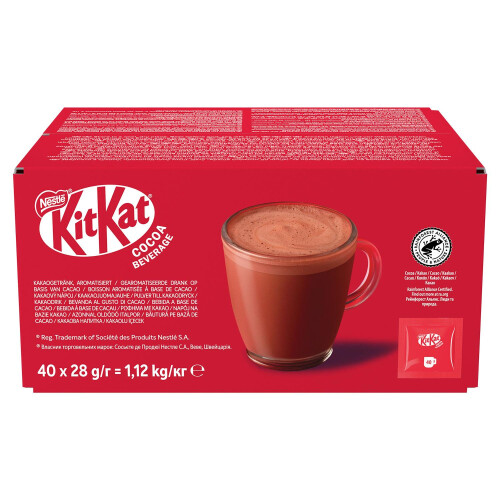 KitKat Kit Kat Cacao Beverage 40 Sachets - Hot Chocolate Drink with Wafery Notes