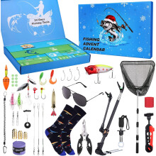 Fishing Advent Calendar 2026 Christmas Fishing Gear Gifts Set_Birthday Gift