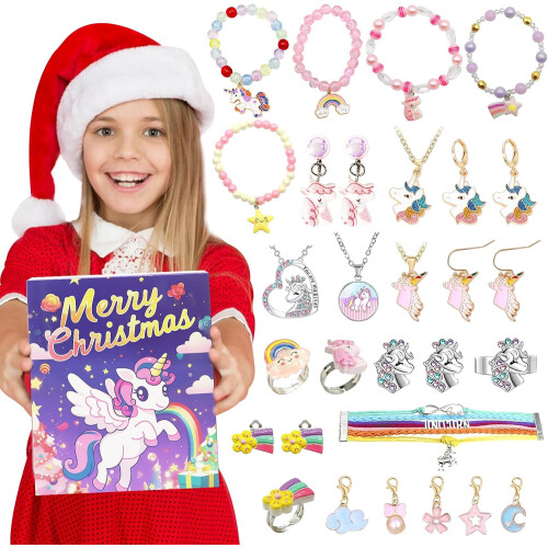 Ημερολόγιο Advent Unicorn για κορίτσια 2024 Χριστ