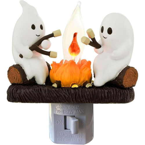 Ghost Campfire Nightlight, Ghosts Roasting Marshmallows_Birthday Gift