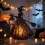 Λάμπα μάγισσας για το Halloween, νυχτικό φως LED 4