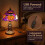 Handcrafted Halloween Painted Lamp_Birthday Gift 4