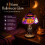 Handcrafted Halloween Painted Lamp_Birthday Gift 5