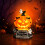 Handcrafted Halloween Painted Lamp_Birthday Gift 8
